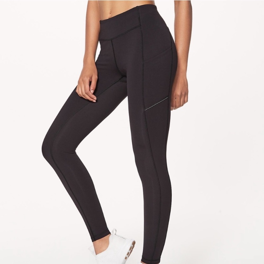 Lululemon black leggings perfect condition 7/8